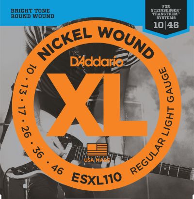 D'Addario ESXL110 Nickel Wound Electric Guitar Strings Regular Light Double Ball End 10-46