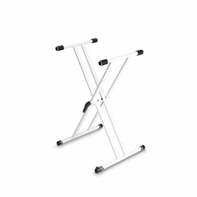 Gravity KSX2W Double Braced Keyboard Stand X-Frame White