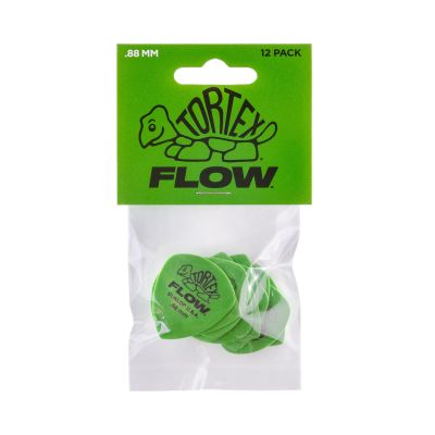 JIM DUNLOP - JPTF88 TORTEX FLOW Standard Player’s Guitar Picks Pack .88mm. Green