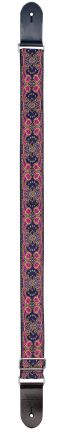 XTR - LS332  Woven poly cotton strap - pink paisley 
