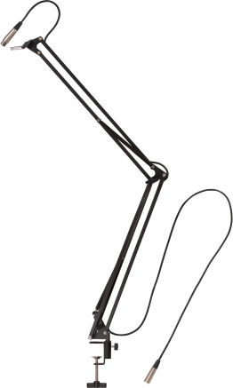 Xtreme - MA350  Desk Mount Microphone Boom Arm with XLR cable. Black
