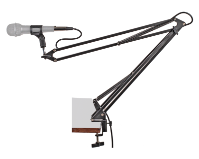 Xtreme - MA350  Desk Mount Microphone Boom Arm with XLR cable. Black