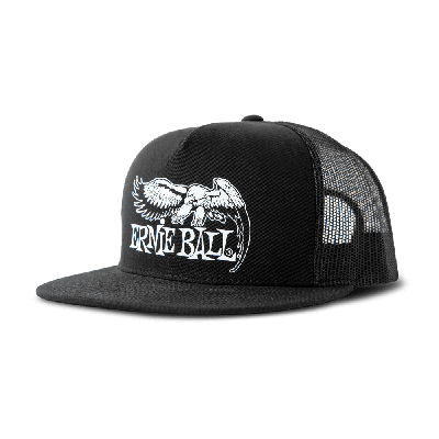 Black with White Eagle Logo Hat  