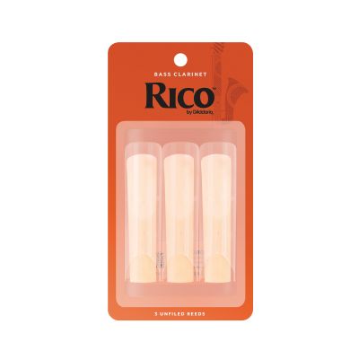 Rico by D'Addario Bass Clarinet Reeds, Strength 1.5, 3-Pack