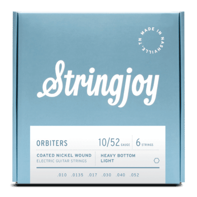 Stringjoy Orbiters | Heavy Bottom Light Gauge (10-52) Coated Nickel Wound Electric Guitar Strings