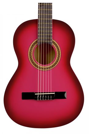 Valencia VC103PKS - 3/4 Size Classical Guitar - Gloss Pink Sunburst