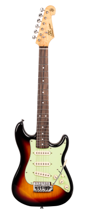 SX - VES12TS  ½ size Vintage Style Electric Guitar. Tobacco Sunburst