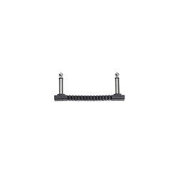 RockBoard CAB PC F B75 BLK RockBoard Bender 75 Flat Patch Connector Black, 7.5 cm / 2 15