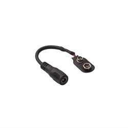 RockBoard POWER ACE CONBAT Battery Plug Converter. 9V Battery clip to Barrel.2.1x5.5