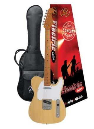 SX TL Style Electric Guitar Left Handed in Butterscotch Blonde