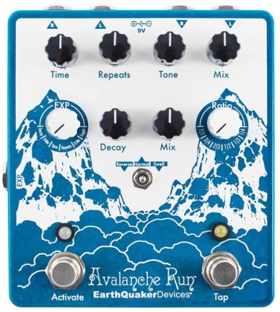 EarthQuaker Devices - Avalanche Run Stereo Delay & Reverb with Tap Tempo V2 (includes power supply)