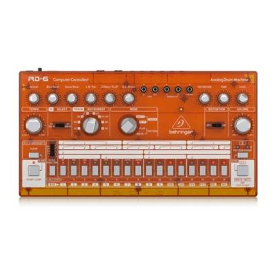 Behringer  RD6 Classic 606 style Analog Drum Machine in Tangerine
