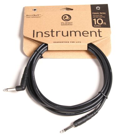 Planet Waves PW-CGTRA-10 Right Angle Instrument Guitar Lead - 10ft