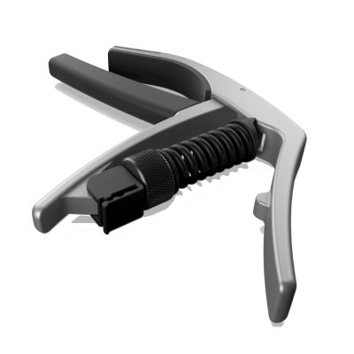 D'Addario Planet Waves PW-CP-10 Artist Guitar Capo Silver w/ Adjustable Tension