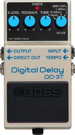 Boss DD3T Digital Delay with Tap Tempo Pedal