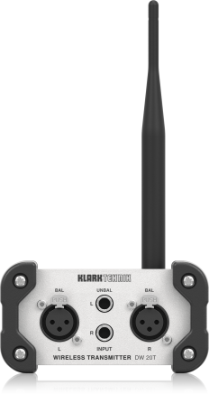 Klark Teknik DW 20T 2.4 GHz Wireless Stereo Transmitter for High-Performance Stereo Audio Broadcasting