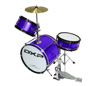 DXP 3pce Junior Drum Kit 3 in Metallic Purple  