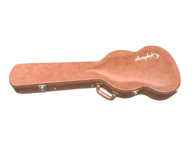 Epiphone Deluxe Hard Case in Brown with Pink interior