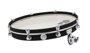 DW Design Series Pancake Drum, 2.5x20, Black Satin Lacquer w/Chrome Hardware