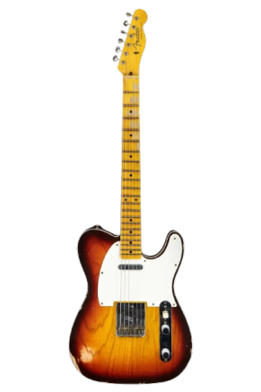 Fender Custom Shop 59 Tele Custom Relic, Maple Neck, Wide-Fade Chocolate 3-Color Sunburst