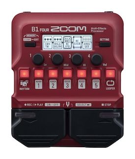 Zoom B1 FOUR Bass Multi-Effects Processor Pedal
