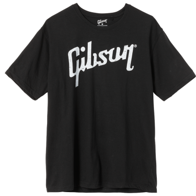 Gibson - Gibson Distressed Logo T-Shirt - Medium