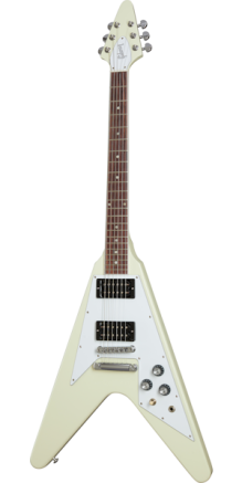 Gibson 70s Flying V Electric Guitar in Classic White