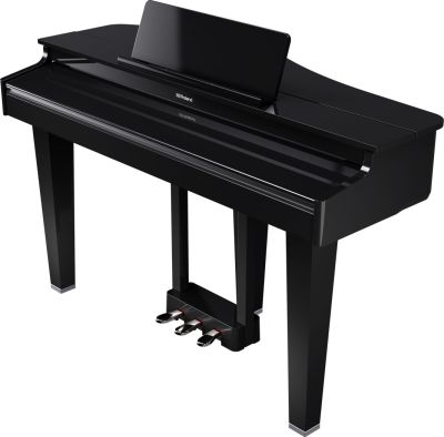 Roland GP-3 Digital Grand Piano in Polished Ebony with Piano Bench