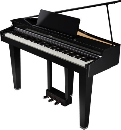 Roland GP-3 Digital Grand Piano in Polished Ebony with Piano Bench