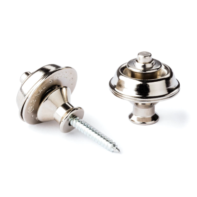 Dunlop Straplok Strap Retainers Dual Design in Nickel