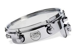 DW Design Series Piccolo Tom, 2.5x10, Chrome Over ST-shirtl w/Chrome Hardware
