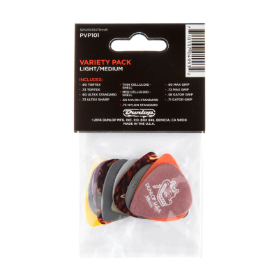 Jim Dunlop Guitar Pick Light/Medium Variety Pack