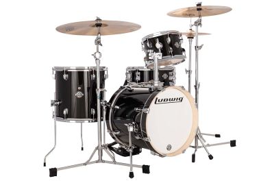 Ludwig 4 Pce Breakbeats Quest Love Shell Pack in Black Sparkle