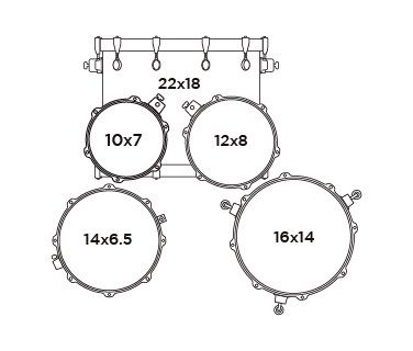 Mapex Mars Birch 5 Pce 22