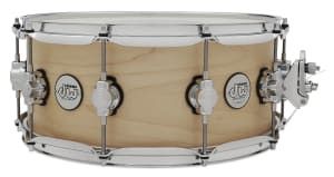 DW Design Series Snare, 6x14, Natural Satin w/Chrome Hardware