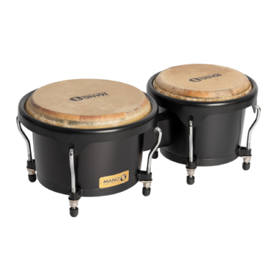 Mano MPC14BKS Midnight Series Wood Bongos in Black