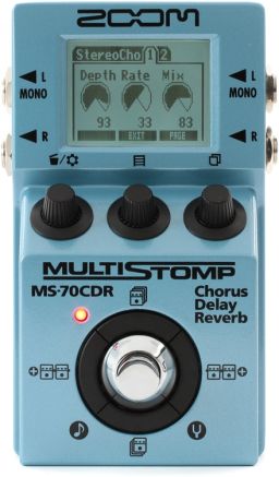Zoom MS-CDR Multistomp Chorus Delay Reverb Pedal