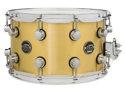 DW Performance Series, 1mm Polished Brass Snare, 8x14
