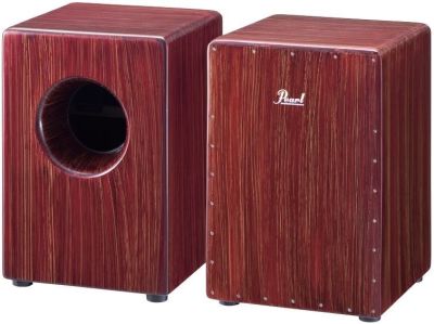 Pearl Boom Box Cajon in Red Mahogany Burgundy finish