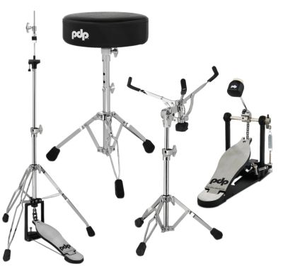 PDP 4 Piece Drum Hardware Pack w/ Single Kick Pedal