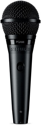 Shure PGA58 Alta Series Vocal Microphone with Quarter inch Jack Cable