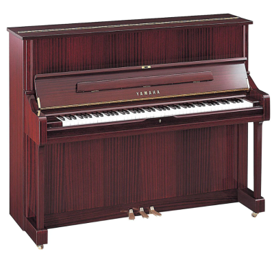 Yamaha U1PMQ Upright Piano in Polished Mahogany