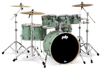PDP Concept Series 7-Piece Maple Kit, Satin Seafoam FinishPly. This kit bundled with PDP 800 Series hardware pack!!