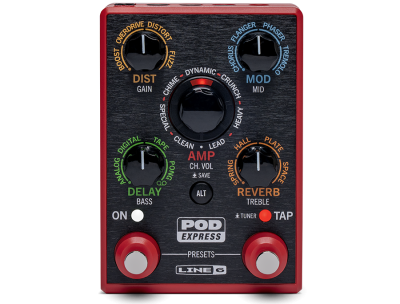 Line 6 POD Express Compact Guitar Multi Effect Pedal