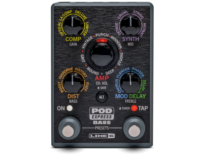 Line 6 POD Express Bass Compact Multi Effect Pedal