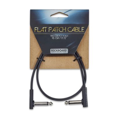 RockBoard CAB PC F 45 BLK RockBoard Flat Patch Cable. Black. 45 cm / 173/4