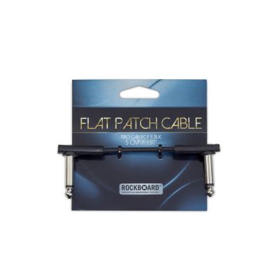 RockBoard CAB PC F 5 BLK RockBoard Flat Patch Cable, Bl 5 cm / 1 15/16