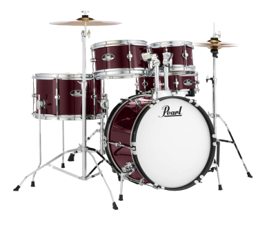 Pearl Roadshow 5pce Junior Drum Kit in Wine Red