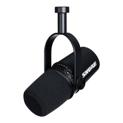 SHURE MV7 Podcast Microphone - BLACK