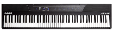 ALESIS - CONCERT 88-KEY DIGITAL PIANO with Full-Sized Keys Semi Weighted
